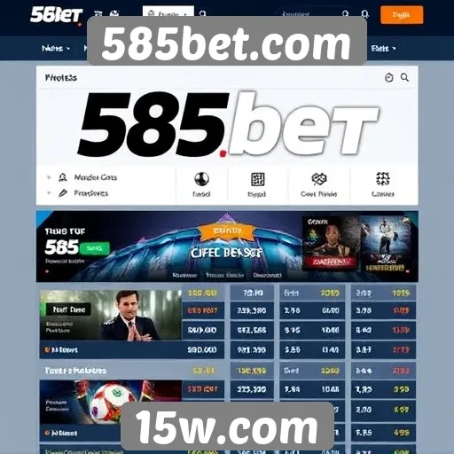 Apostas esportivas no 585bet.com apresentam novas funcionalidades